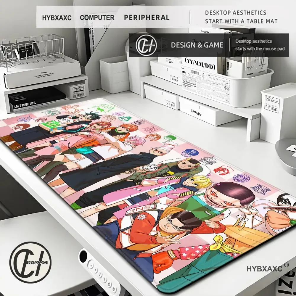 

Dandadan Anime Mouse Pad PC Gaming Accessories Aesthetic Anti-slip Rubber Mousepad Desk Mat Laptop Black And White Table Mat