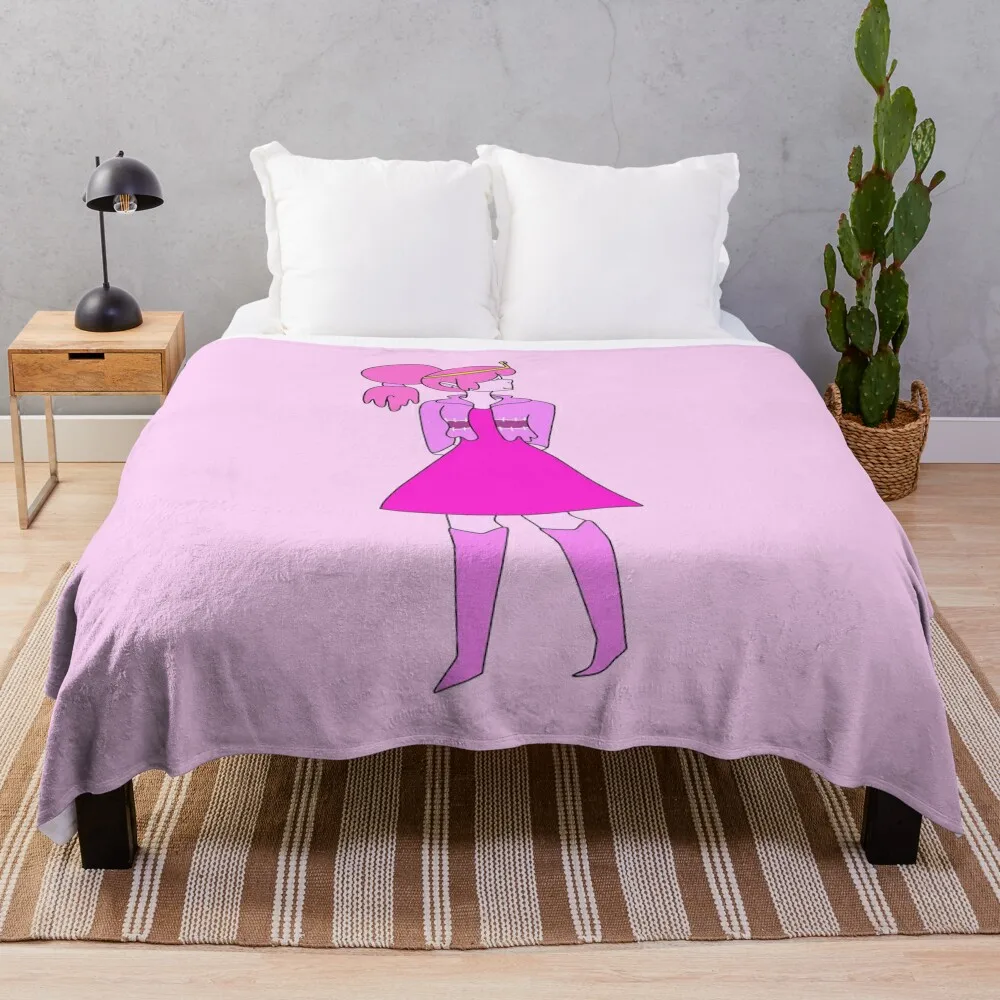 Princess Bubblegum Throw Blanket Comforter Sofa Quilt manga Blankets