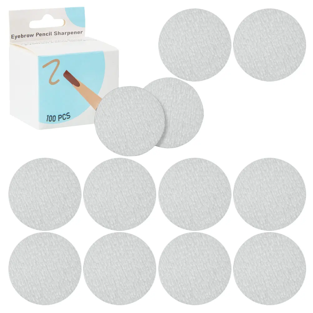 100 Stück Papier-Bleistiftspitzer für Augenbrauen, S-Papier, Bleistifte, Anspitzer, Skizze, Zeichenstifte, Spitze, Schärfen, kompakte Aufbewahrung