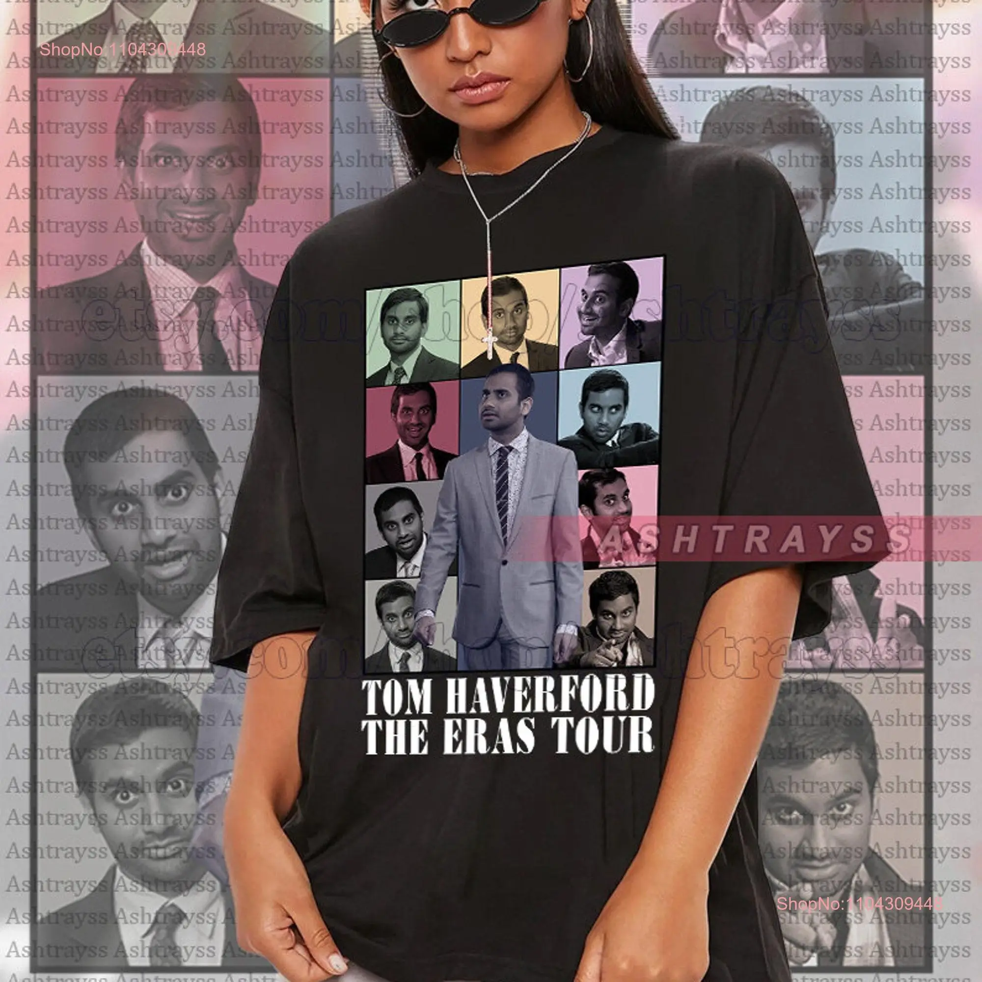 Tom Haverford Aziz Ansari The Eras Tour tee long or short sleeves