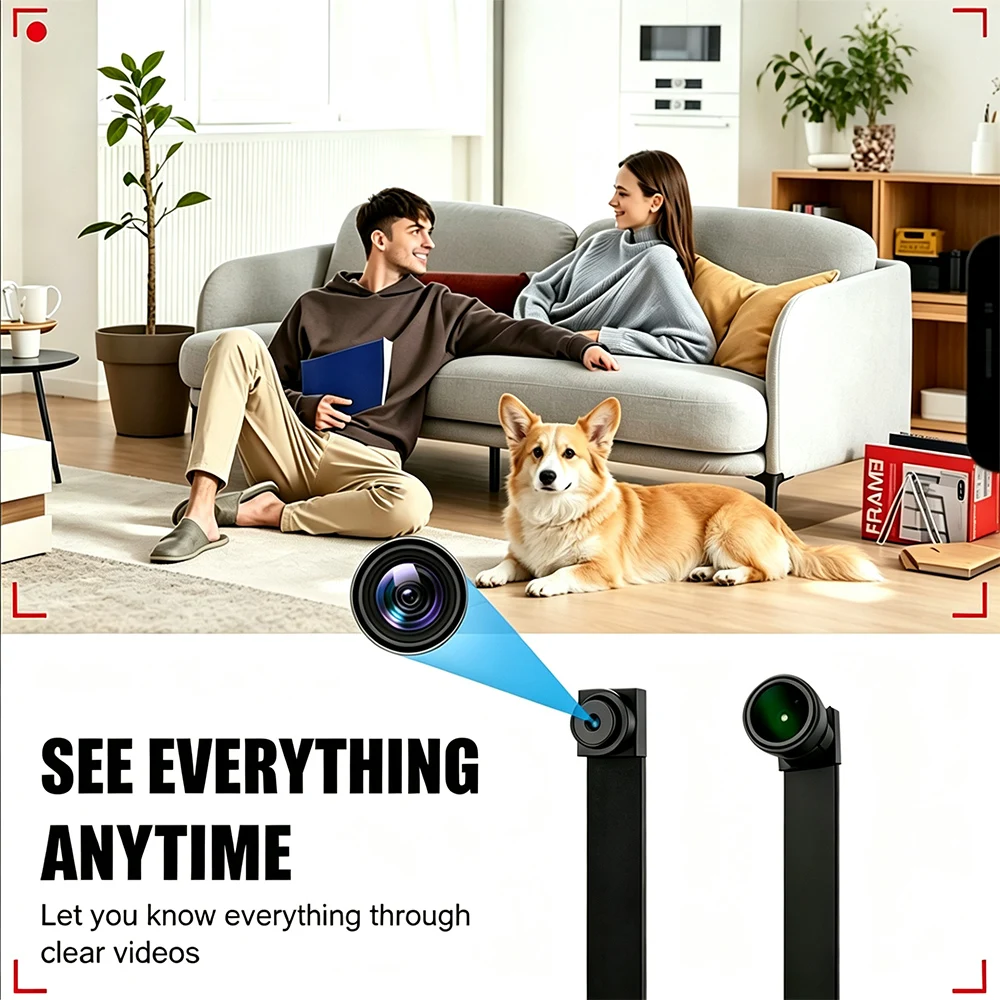 WiFi HD DIY Mini Camera Portable Remote Smart Home Wireless IP Camera APP Remote Viewing Motion Detection Loop Recording