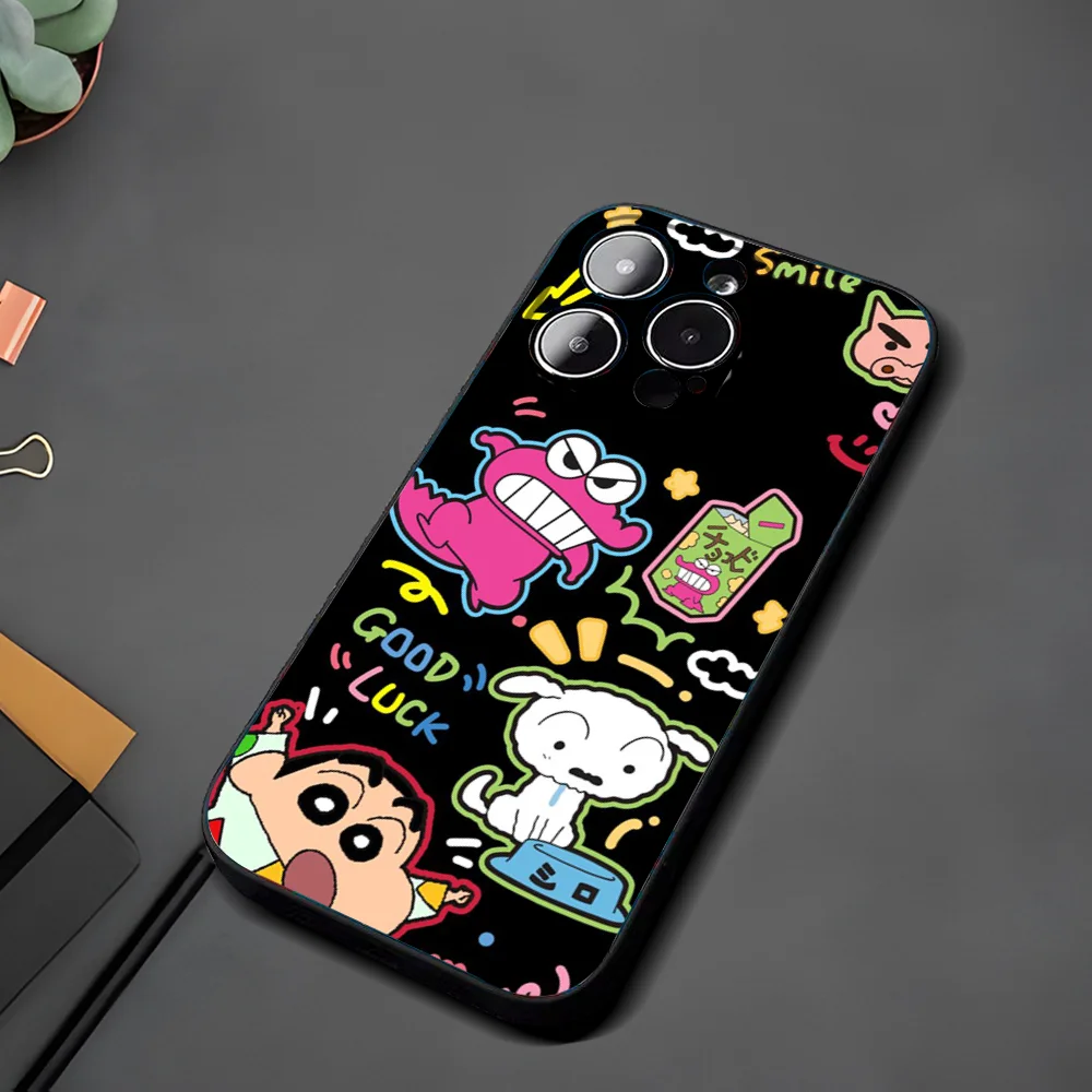 C-Crayon S-Shin-chan Phone Case For Iphone 15 11 13 14 Pro Max 7 8 Plus X Xr Xs Max Se2020 12mini Cover Case