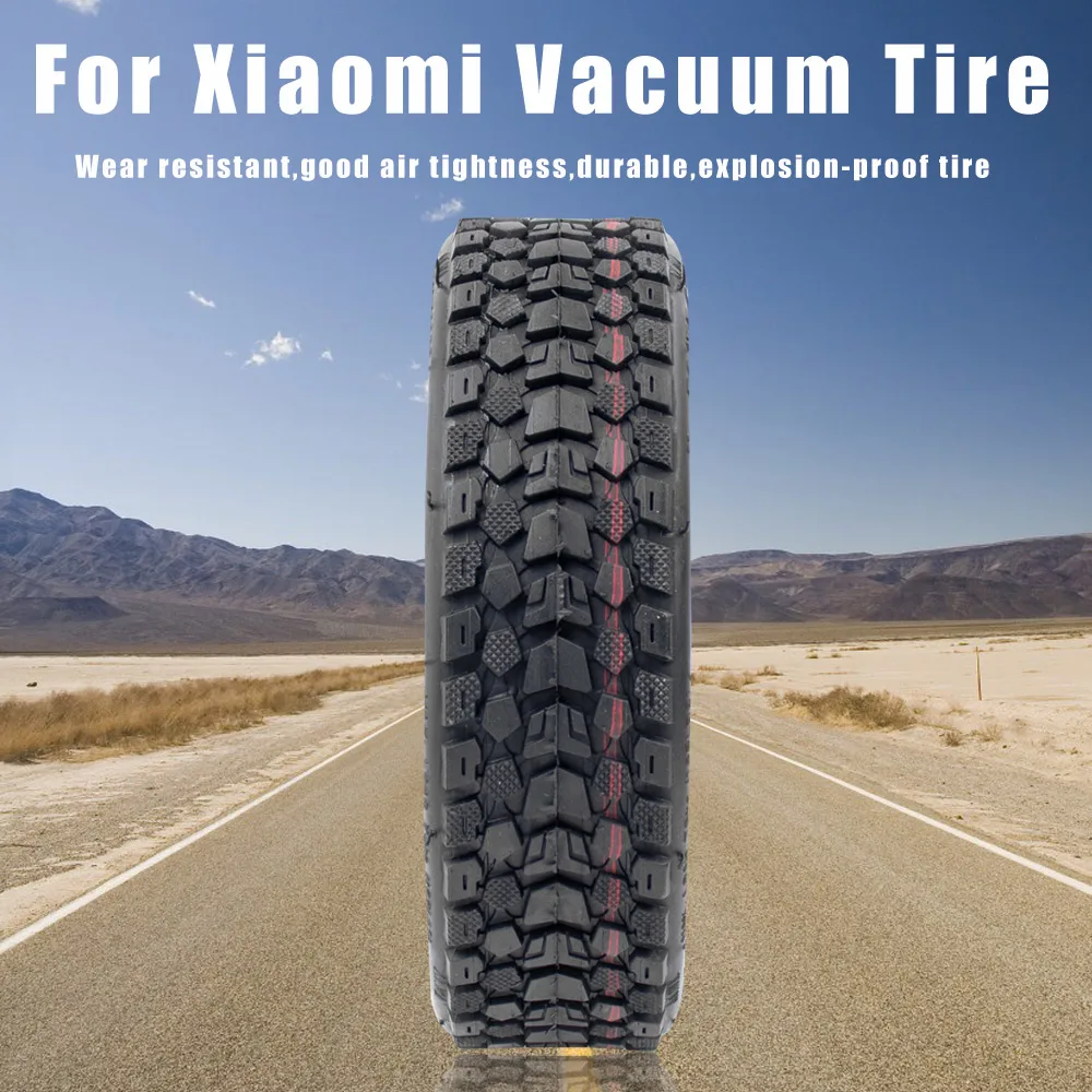 Tubeless Tyre for Xiaomi M365 Pro 1S Mi3 Electric Scooter 8 1/2x2 Non-Pneumatic Tires Rubber Off-Road Vacuum Wheel with Nozzle