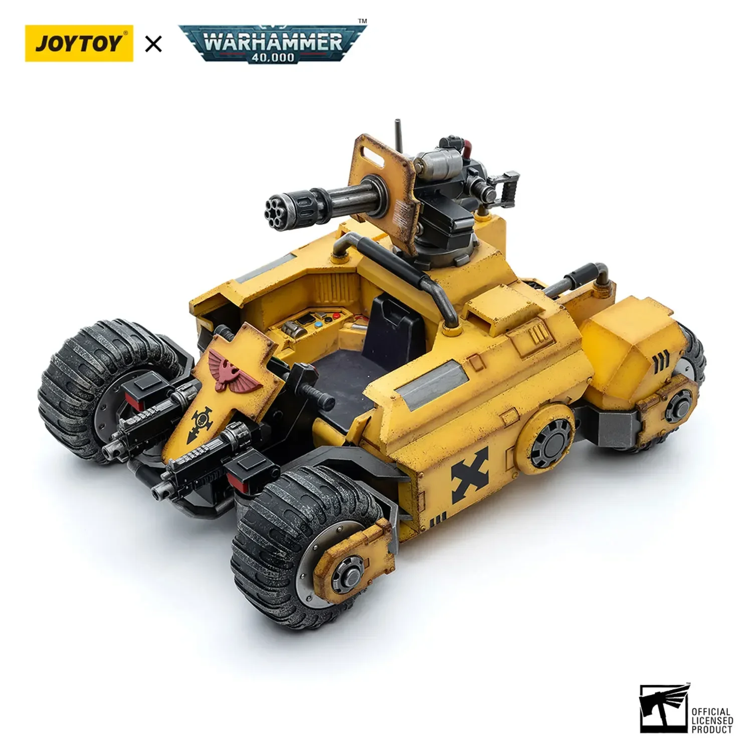 

In Stock JOYTOY Warhammer 40k 1/18 Action Figures Anime 26cm Imperial Fists Primaris Invader ATV Collection Mecha Model Toys
