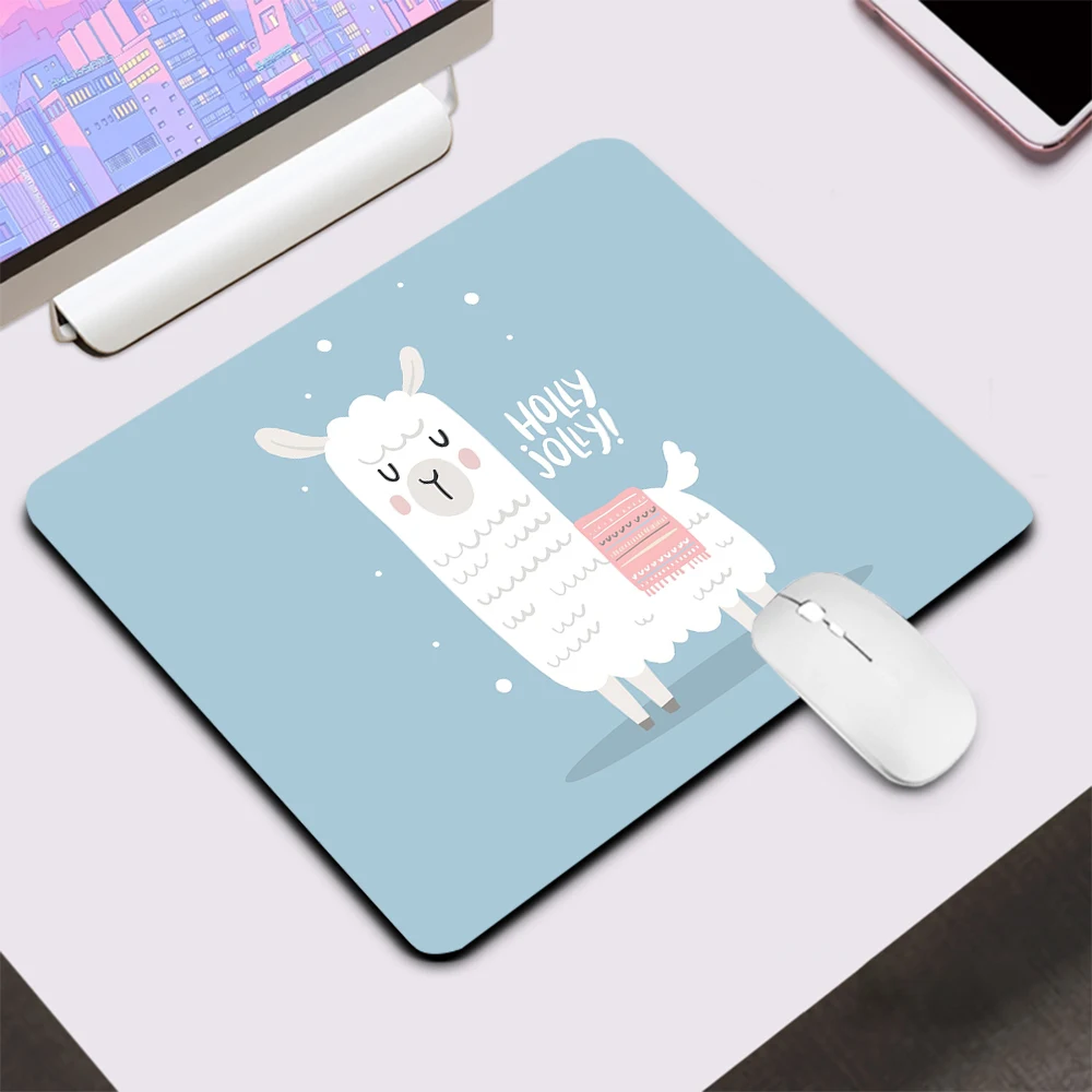 Cute Cartoon Lama Llama Alpacas Small Gaming Mouse Pad Computer Office Mousepad Laptop Keyboard Pad Desk Mat PC Gamer Mouse Mat