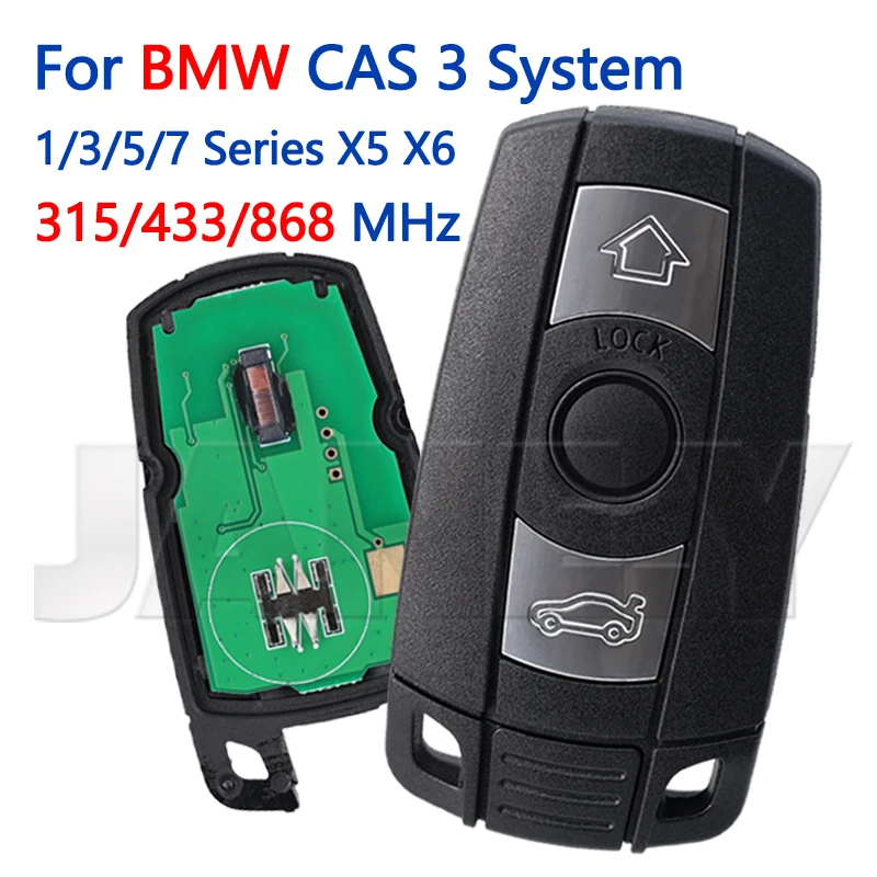 

Car Remote Key Fob For BMW CAS 3 System 1/3/5/7 Series X5 X6 E60 E61 E70 E71 E87 E90 Z4 46 Chip 315LP 315/433/868MHz Control