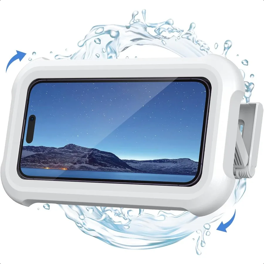 

Lamicall Shower Phone Holder Waterproof 480 Rotatable Retractable Adjustable Shower iPhone Case Holder Bathroom Wall Phone Moun