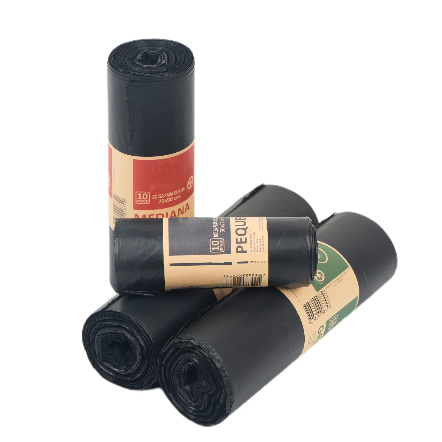 Garbage Bag Household Rubbish Bags Manufacturers Drawstring HDPE Trash Bag  Logo Printing Paper Wrapping