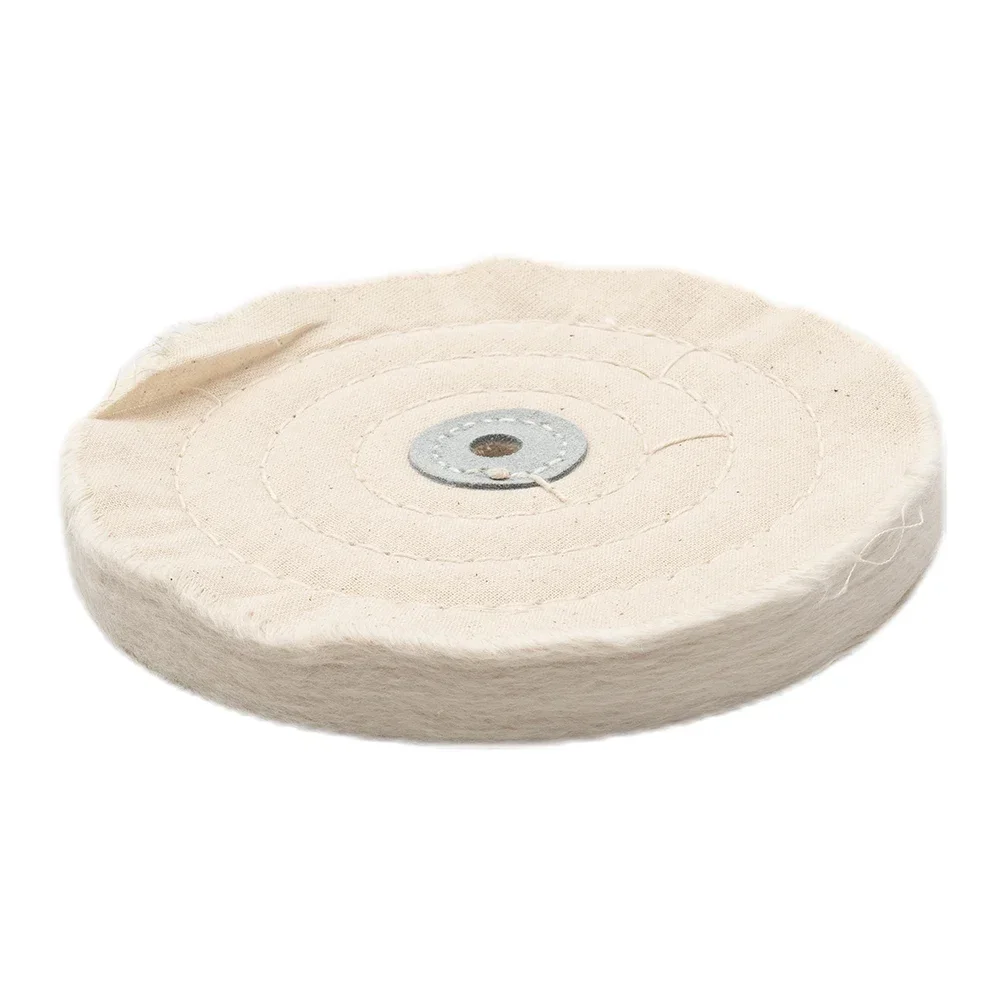 150mm/200mm Cloth Wool Polishing Wheel Buffing Pads Angle Bench Grinder Tool Flannel Cotton Cloth Polishing Sanding Disc Tool