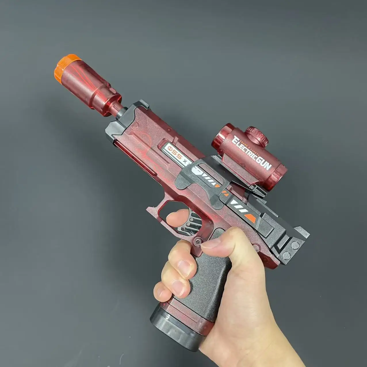 2025 جديد MP5 الكهربائية الصوت ضوء مسدس لعبة للأطفال-أضواء ديناميكية ، أصوات ممتعة ، آمنة ، دائم-هالوين عيد الميلاد هدية عيد ميلاد 3 +