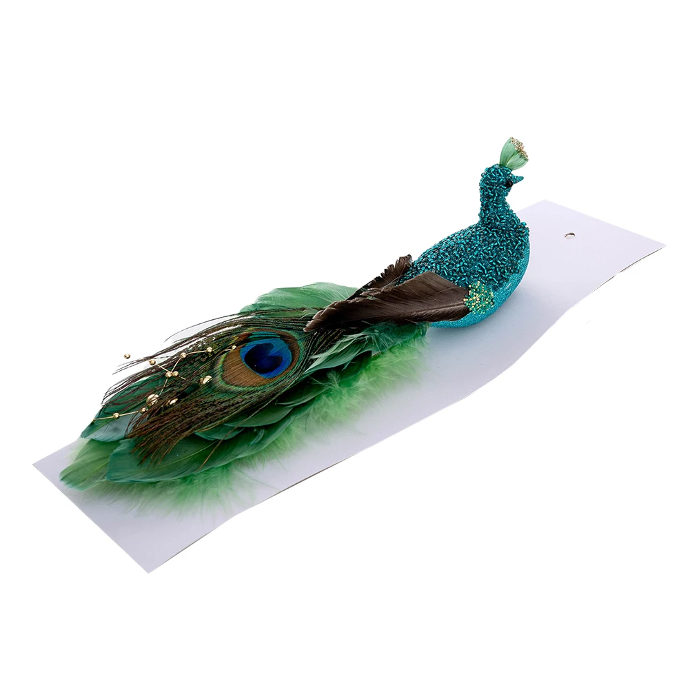 

Simulation For Christmas Bird Decoration with Feather and Foam Materials and Clip for Hanging on Trees Wreaths and Garlands