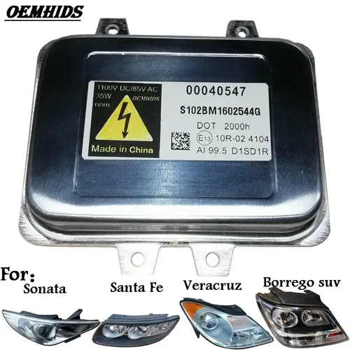 OEMHIDS-Módulo de xenón 5DV009000-00 D1S para Santa Fe Borrego Suv Sonata Veracruz, balasto de faro HID 92190-3L000, novedad de 00040547