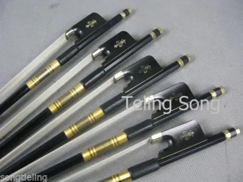 5pcs of best master black Carbon fiber CELLO bow 4/4 #7235