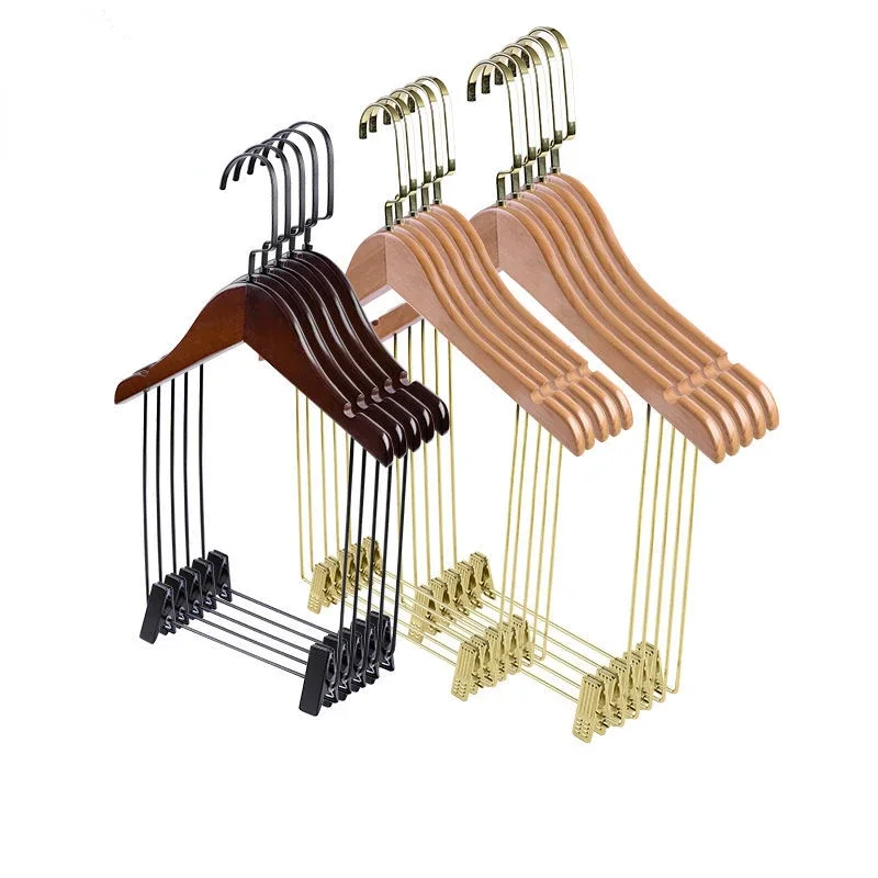 One-piece Model Racks Kids Display Women No Connecting Solid Adult Painted Dress Suit Support Show Shops Wooden Clothes Hangers