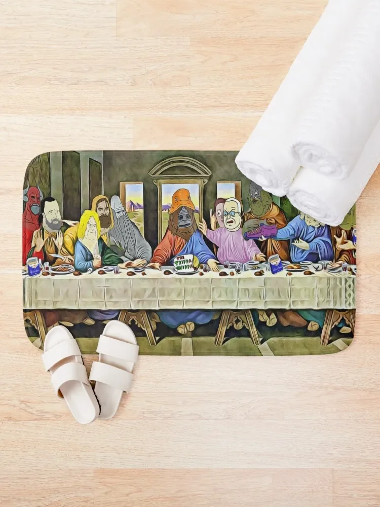 Last Supper of Browntown 2 Mike Nolan Big Lez Show Bath Mat Rug Bathroom Bathroom Rugs And Set Mat