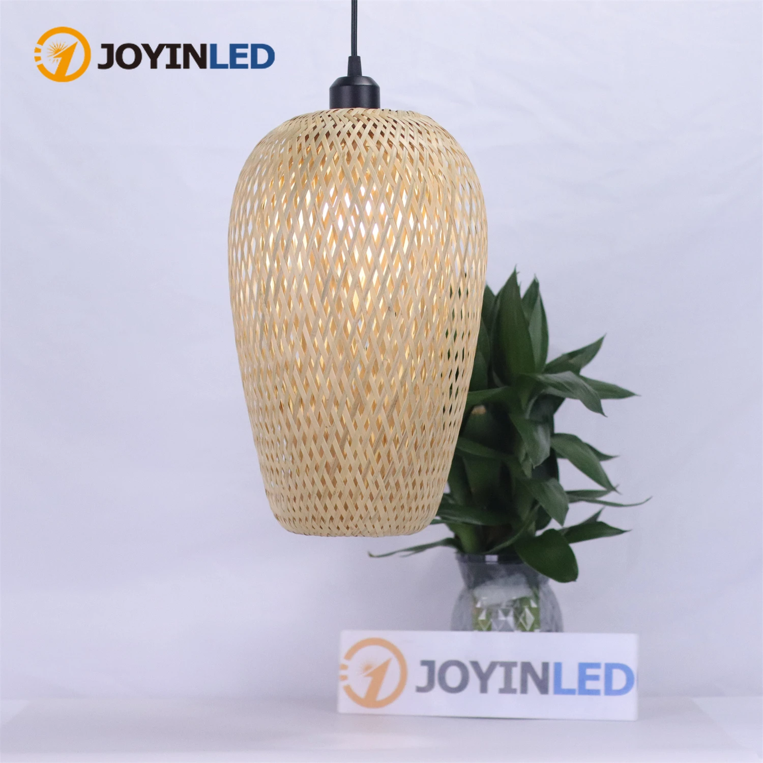 

JOYINLED Абажур в китайском стиле из бамбука для подвесного светильника, люстры, плетеный вручную, для гостиной, спальни, внутреннего освещения