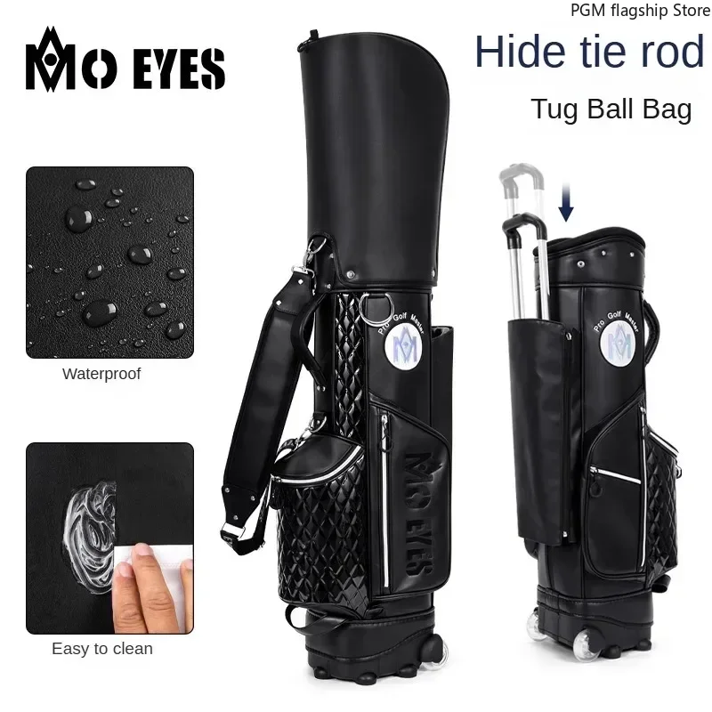 PGM Magic Eye Golf Bag Ladies Trolley Tug Club Bag Portable Pulley Travel Ball Bag M22QB0101