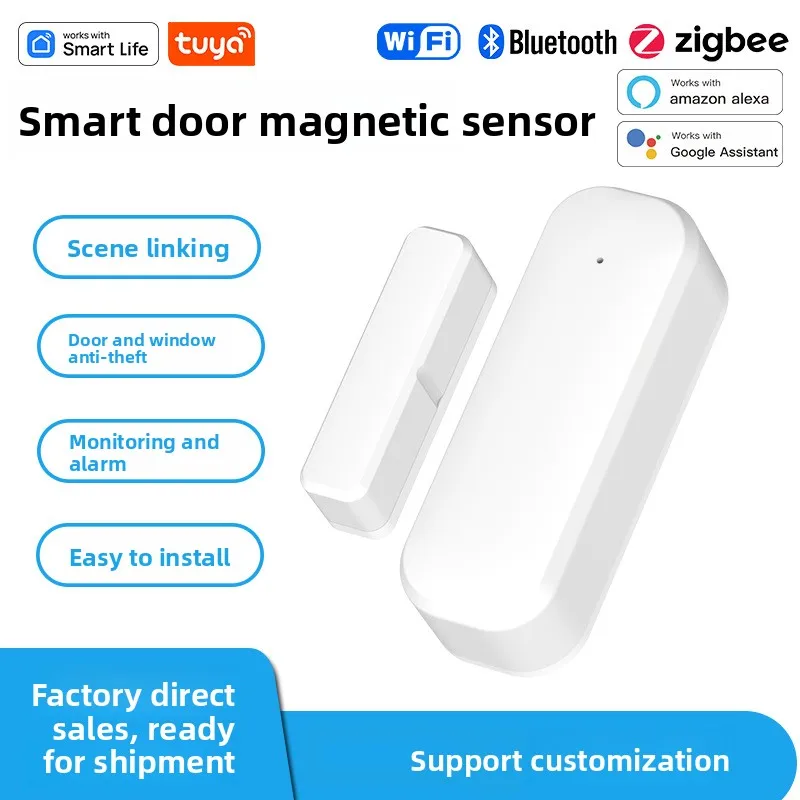 

Smart Home Security Alarm System Graffiti WiFi Bluetooth /zigbee Door Sensor Intelligent Scene Linkage Trigger Device
