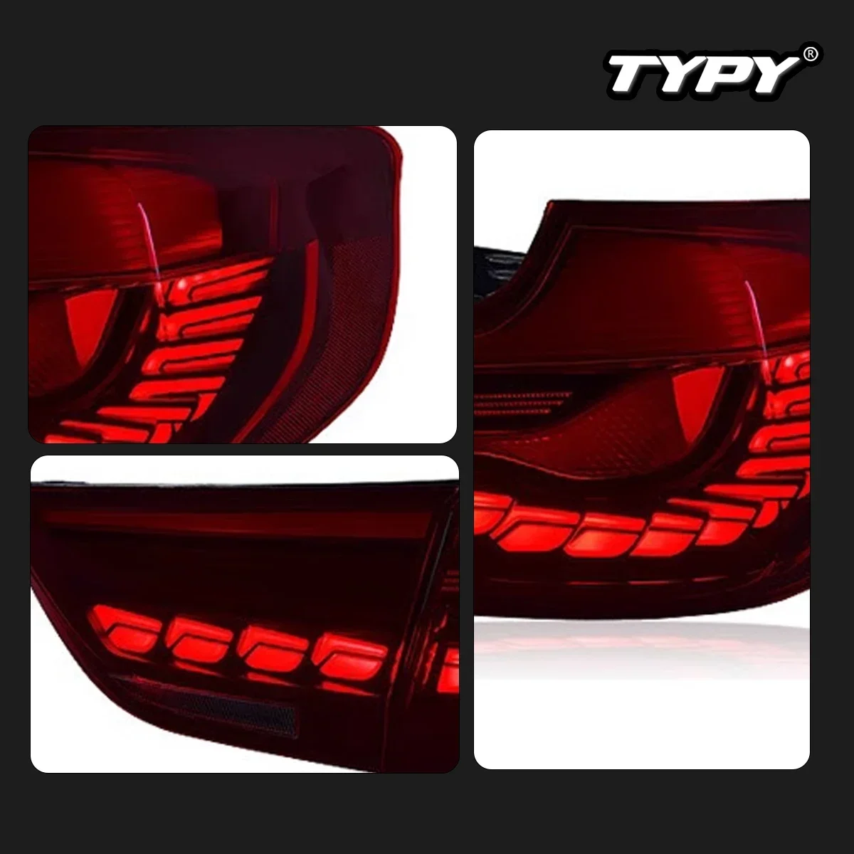 

TYPY New LED Tail Lamp Upgrade Modified For BMW 3 Series GT F34 Taillight 2013-2020 Dynamic Signal Tail Lamp Auto Accessories