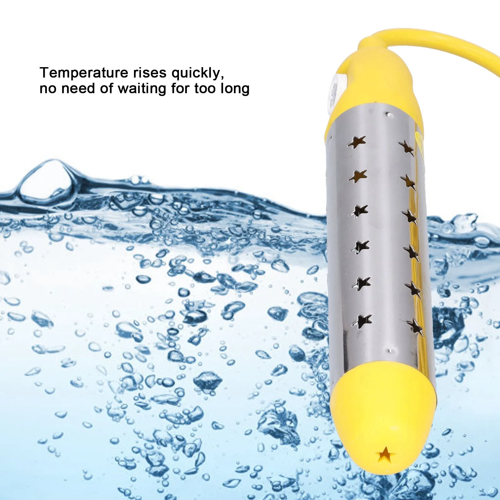 

Immersion Heater Portable Electric Anti Scald Automatic Power Off Immersion Water Boiler 2500W 220V Submersible Water Heater