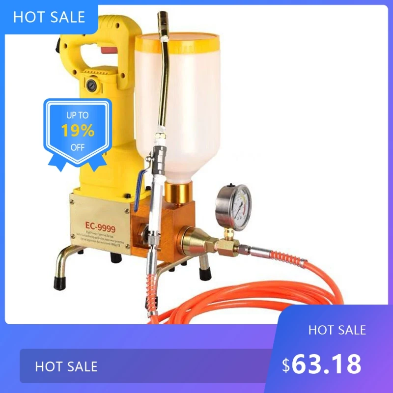 

7220EC9999 High Pressure Waterproof Grouting Machine 1100W Injection Pump Epoxy/Polyurethane Foam Grouting Liquid Leakage To