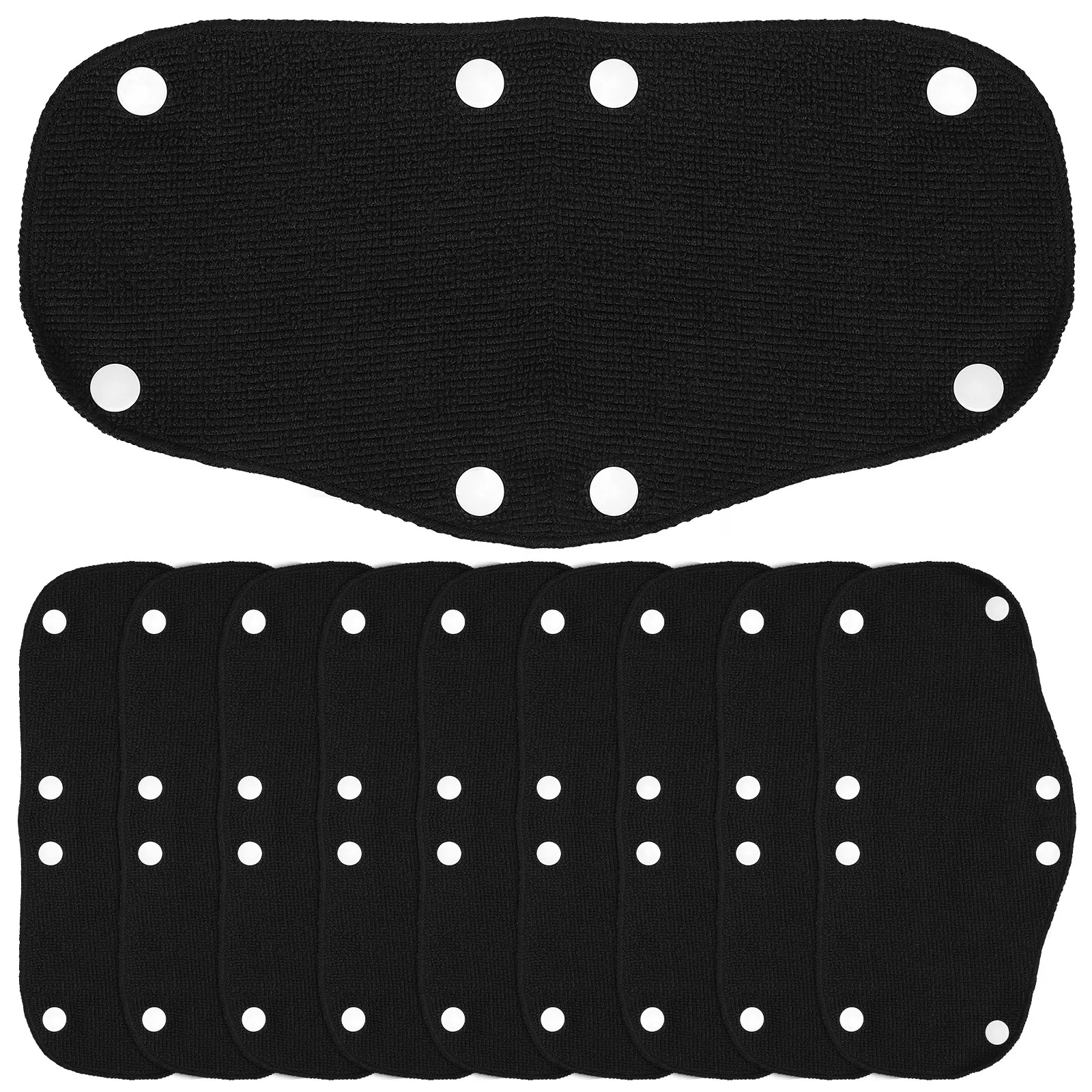 10Pcs Reusable Hard Hat Sweatband Washable Sweat Absorbing Safety Liner Soft Polyester Comfort Fit for Heavy Duty Work