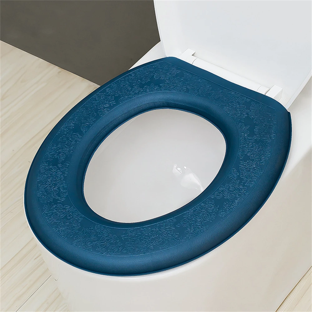 Wasserdicht Weiche Wc Sitz Abdeckung Badezimmer Waschbar Closes Matte Pad Kissen O-form Wc Sitz Bidet Wc Abdeckung Zubehör – Detail 8
