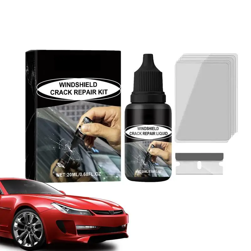 

Efficient Automotive Glass Repair Fluid Professional Car Windshield Cracks And Scratch Repair Kit With 20ml Repair Liquid