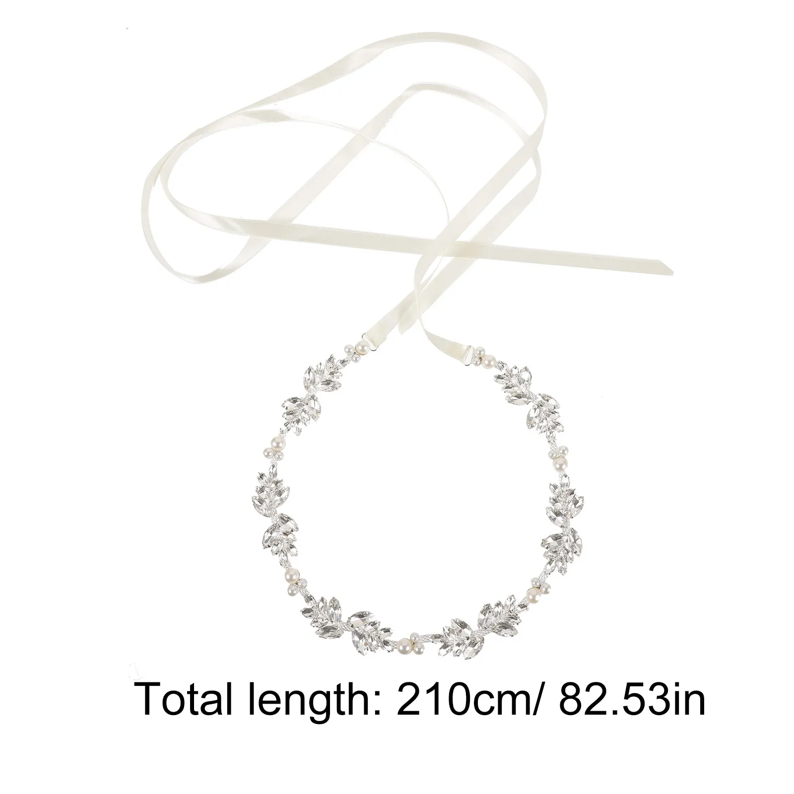 Exquisite Crystal Embellished Bridal Waistband Wedding Dress Belt Perfect for Brides Bridesmaid Formal Events Memory Photos