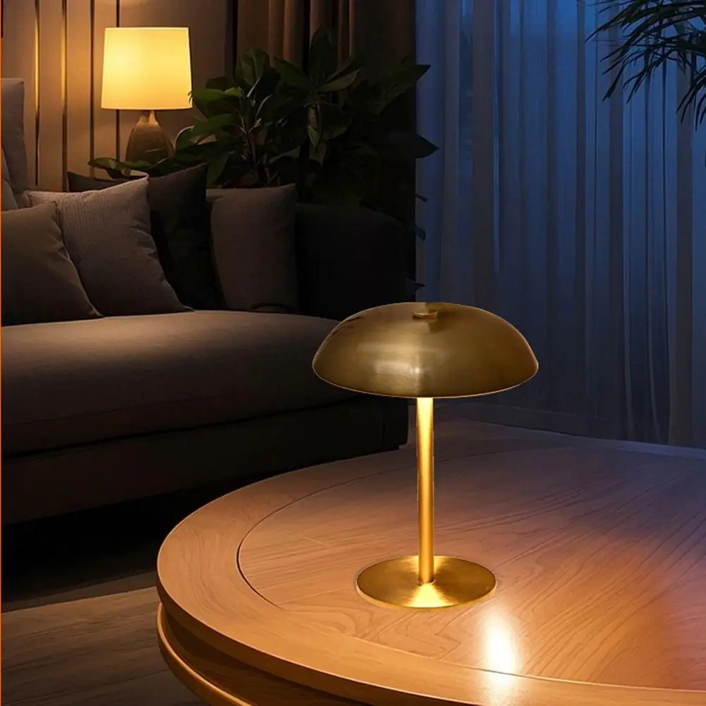 

3-цветная настольная лампа в форме гриба, бесступенчатая регулировка яркости, светильник для ухода за глазами, светодиодный настольный светильник, съемный мягкий свет, атмосферный ночник