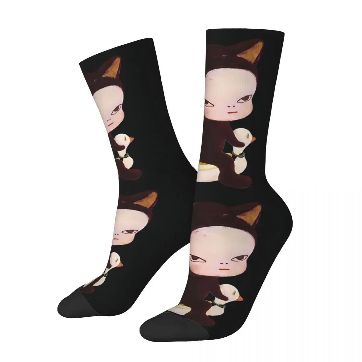 

CUTE Yoshitomo Nara Socks Hiking 3D Print Boy Girls Mid-calf Sock