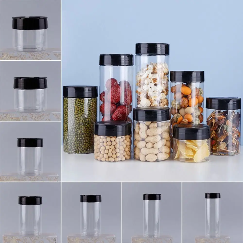 

1Pcs with Butterfly Lids Labels Seasoning Bottle 130ml-600ml Kitchen Gadget Spice Jars Clear Plastic BBQ Condiment Box