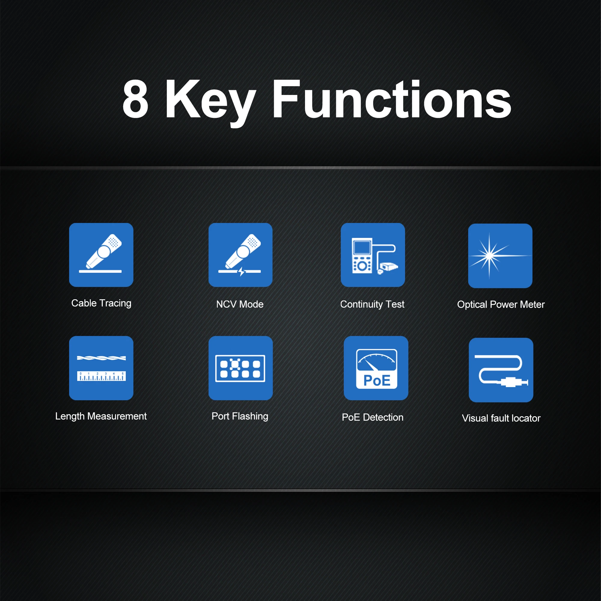 WANGLU Network Cable Tracker Digital Rechargeable Cable Tester Wire Tracker Network Tools Line Finder Network Repair Analyzer
