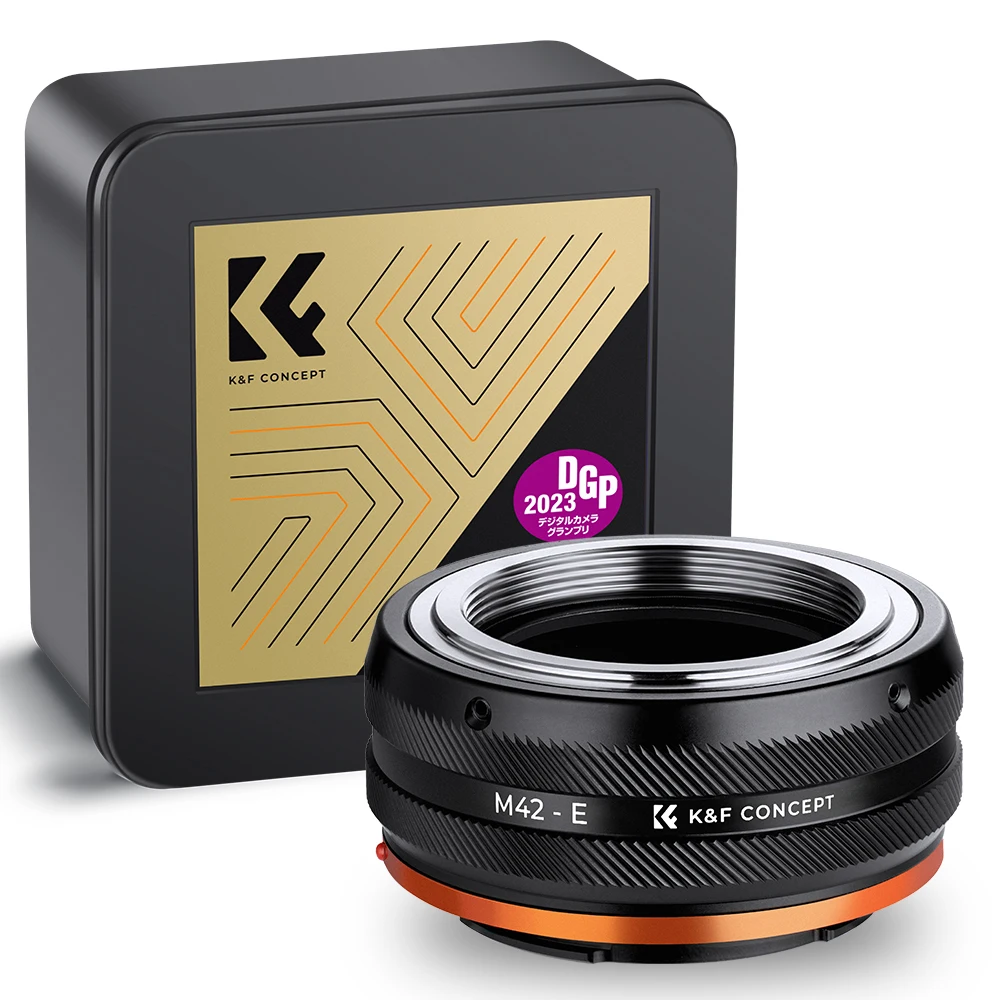 

K&F Concept M42-E IV PRO for M42 Mount Lens to Sony E FE Mount Camera Adapter Ring for Sony A6400 A7M3 A7R3 A7M4 A7R4 NEX-F3