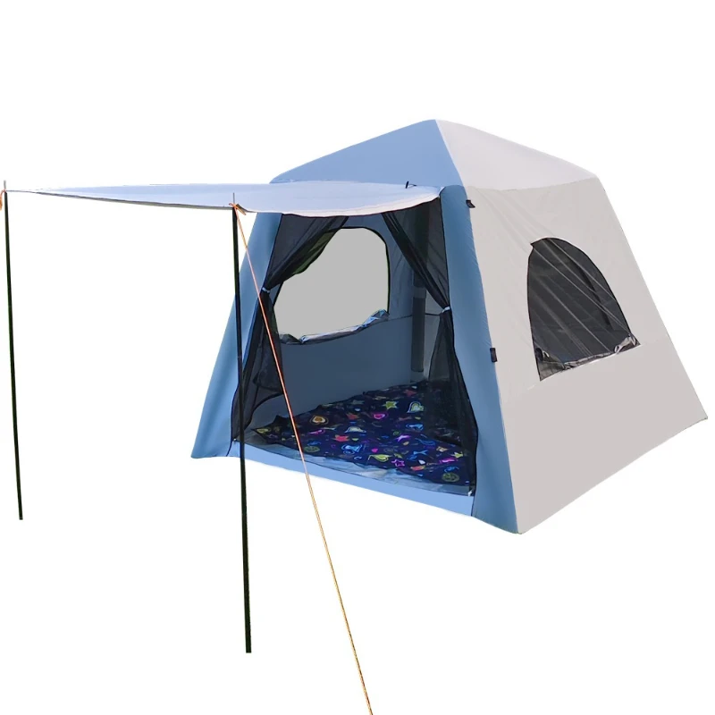 

Outdoor fully automatic thickened rainproof Oxford cloth tent waterproof and sunscreen quick-opening portable camping tent