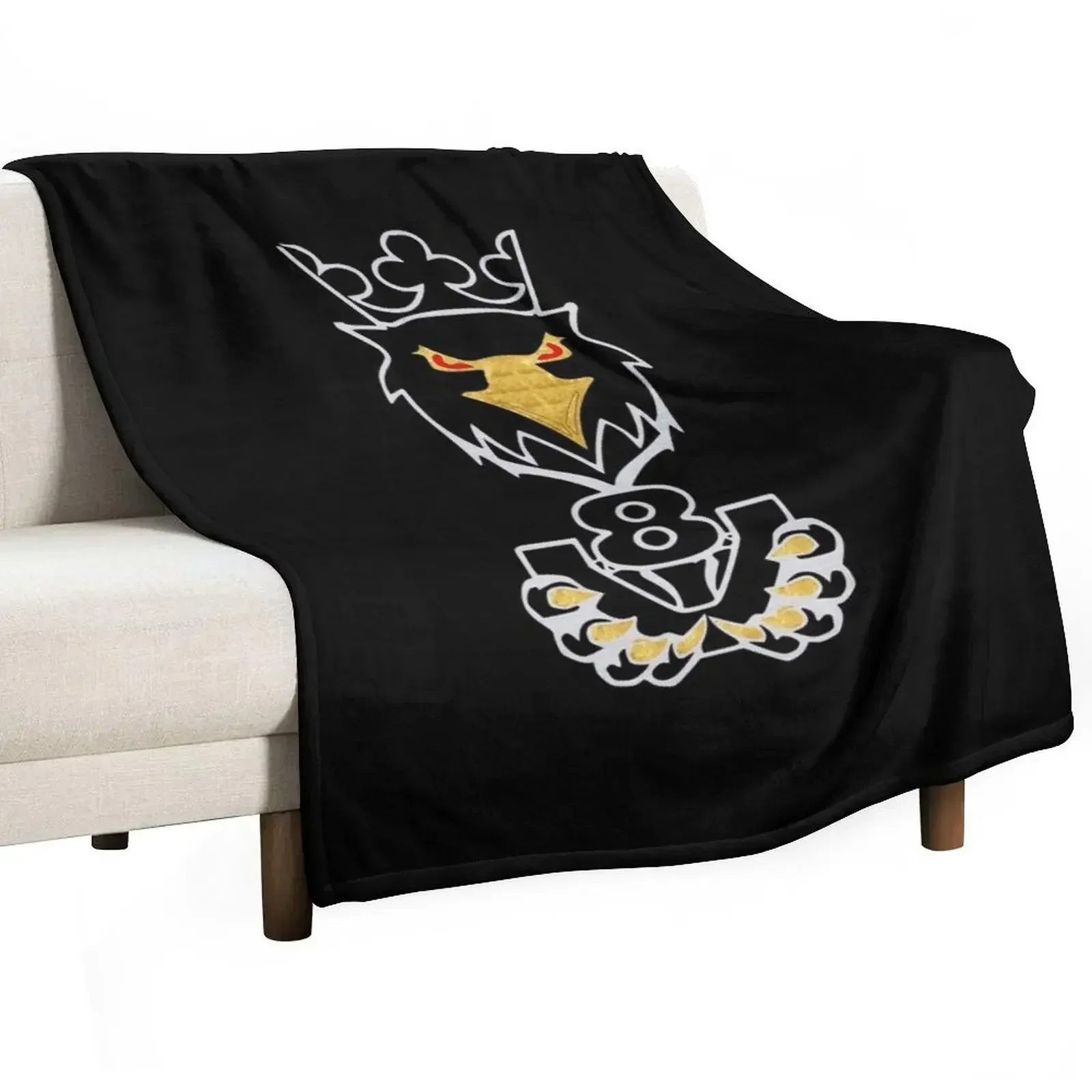 V8 Griffin King of the road Brushed Slver Throw Blanket Decorative Sofa Cute Plaid Blankets