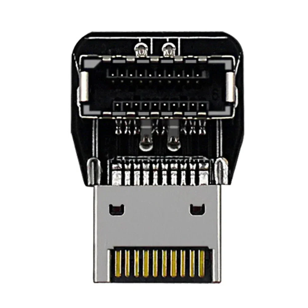 Тип-E 90-градусная материнская плата компьютера USB3.1 10G Передняя установка Type-C Адаптер разъема проводного преобразователя