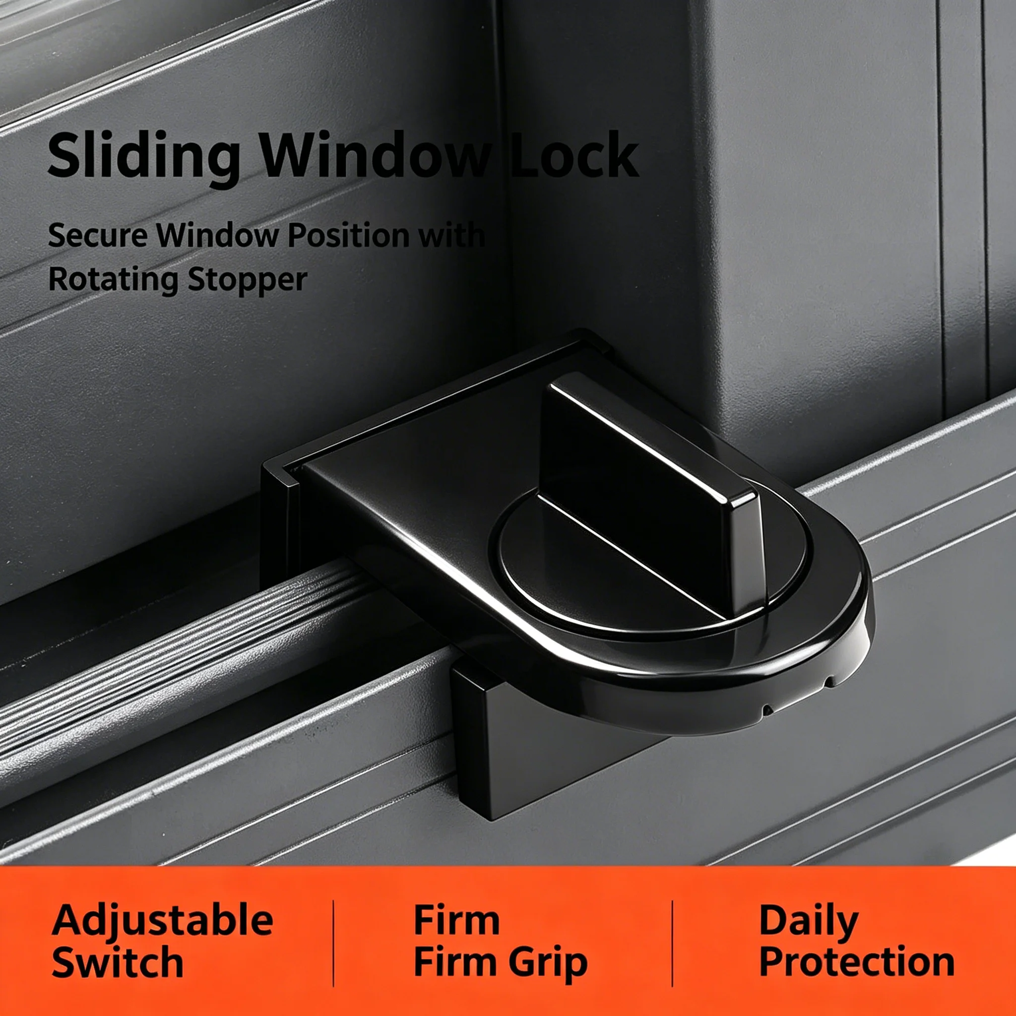 Household Child Anti‑Fall Safety Lock No‑Drill Sliding Door Latch High‑Rise Anti‑Theft Limiter for Sliding Window Protection