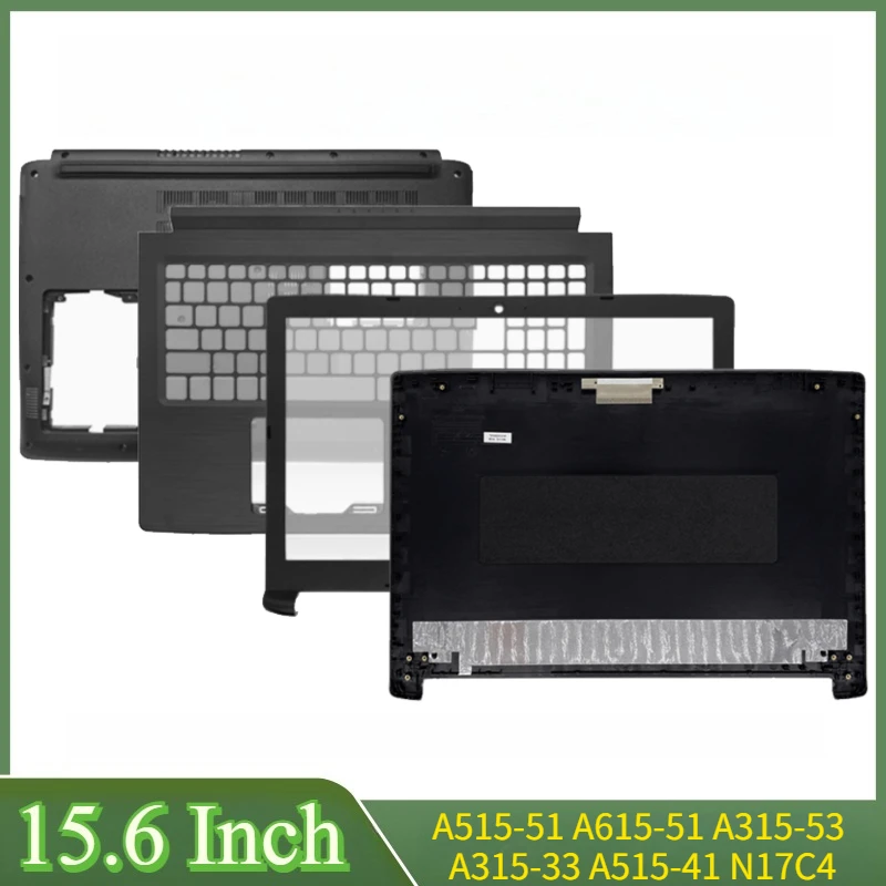

Запасной чехол для ноутбука A515-51 A715-51 A315-33 A315-53 A515-41 N17C4, задняя крышка ЖК-дисплея, передняя панель, петли, упор для рук, нижняя часть корпуса