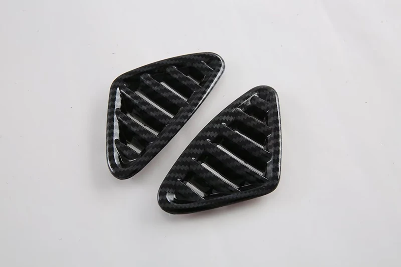 غطاء منفذ فتحة تهوية بنمط ألياف الكربون ، زخارف لوحة القيادة ، إطار الحافة ، مناسب لمرسيدس بنز E-Class E200 ، من من من من من من من ألياف الكربون