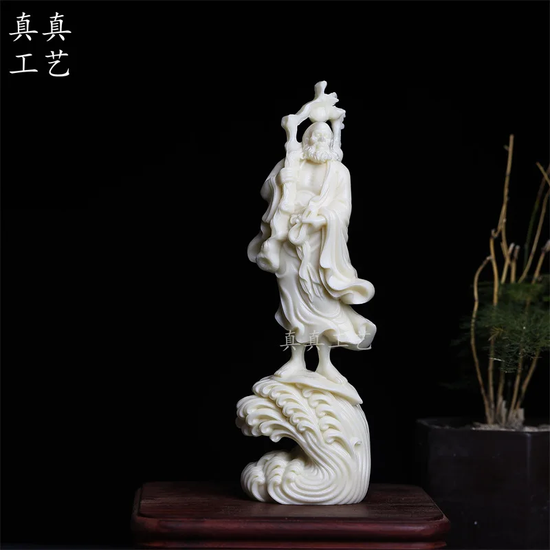 Ivory Nut Damo Ancestor Meditation Yi Home Office Antique Shelf Crafts Fish Tank Landscape Gift Artistic Conception