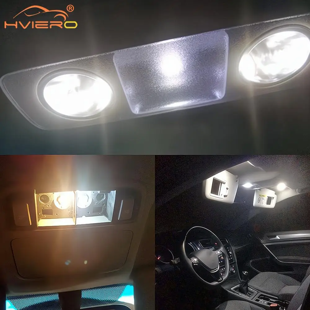 Car Auto Canbus Dome Reading Light W5w T10 3014 168 194 Turn Signal License Plate Trunk Bulb White Interior Lamps 12V Waterproof image 3