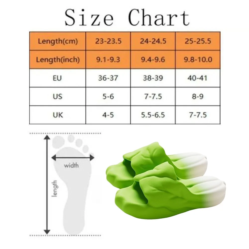 الموضة الإبداعية محاكاة الملفوف النعال لينة أسفل مضحك إيفا الخضار النعال سميكة وحيد ثلاثية الأبعاد الملفوف الأحمر الشرائح غرفة نوم