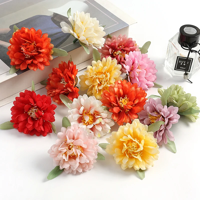 10/20 Stück Staubblatt-Blumenköpfe, Seidenblumen für Girlanden, Sammelalbum-Zubehör, vier saisonale Blumen, Hochzeitsdekoration, Heimdekoration