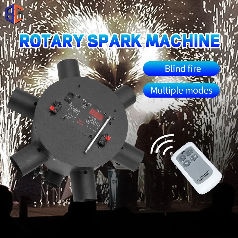 Rotary Spark Machine Stage Fireworks Wireless Windmill Fireworks Machine Wedding Christmas Holiday Activities Cold Pyro Machine