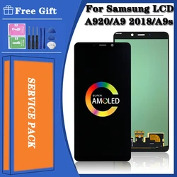 6.3'' Super AMOLED lcd For Samsung A9 2018 A920 A920F SM-A920F/DS LCD Display Touch Screen Digitizer Assembly Replacement