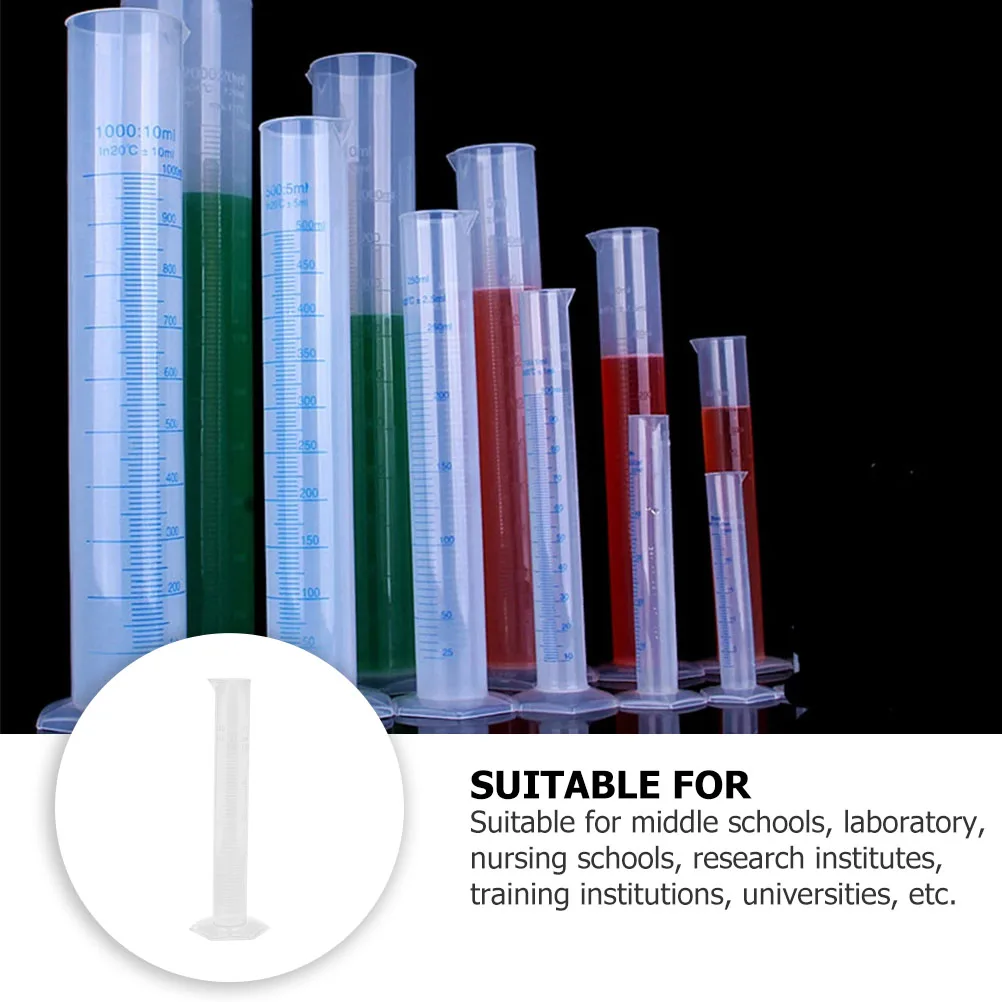 

Graduated Cylinder Measuring Cups Laboratory Supplies Thickened Tool Science Experiments Home Chemist Mixing Recipes Plastic