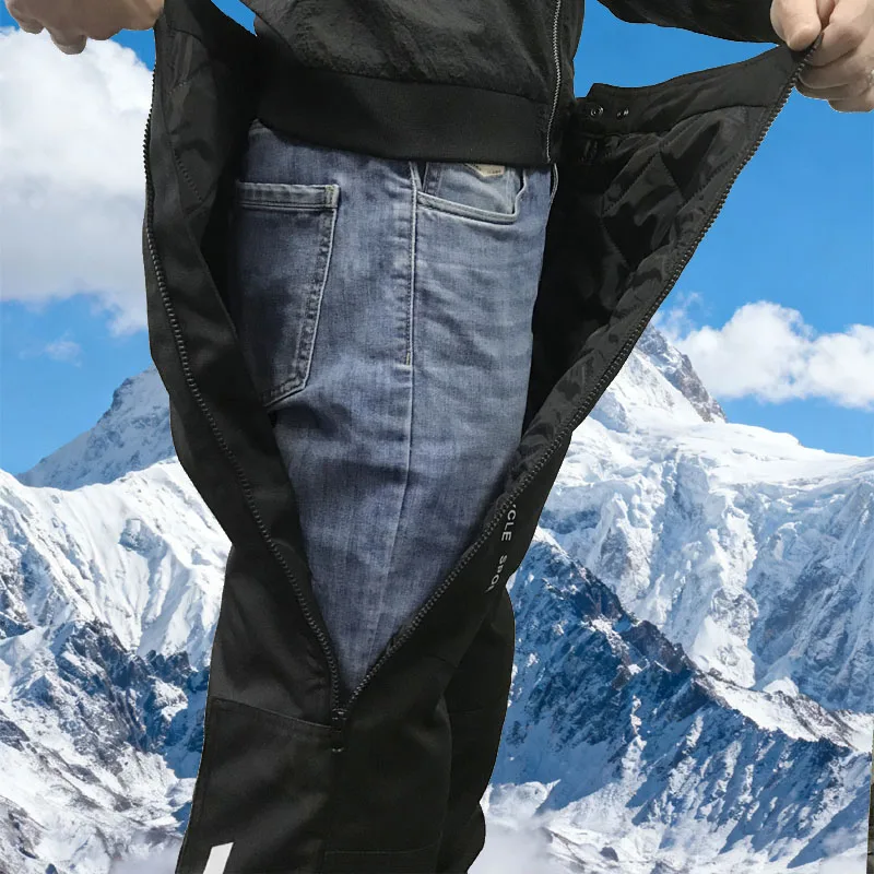 

AMU Motorcycle Quick-Release Pants Winter Warm Motorbike Pants Men Women Windproof Anti-fall Motocross Quick Take Off Trousers