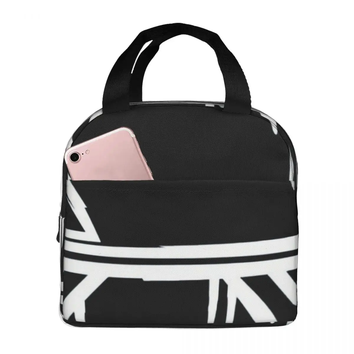 

Uzi Doorman Bone Batttery Lunch Bag Unisex Portable Cooler Thermal Insulated Lunch Box Picnic Storage Food Bento Box