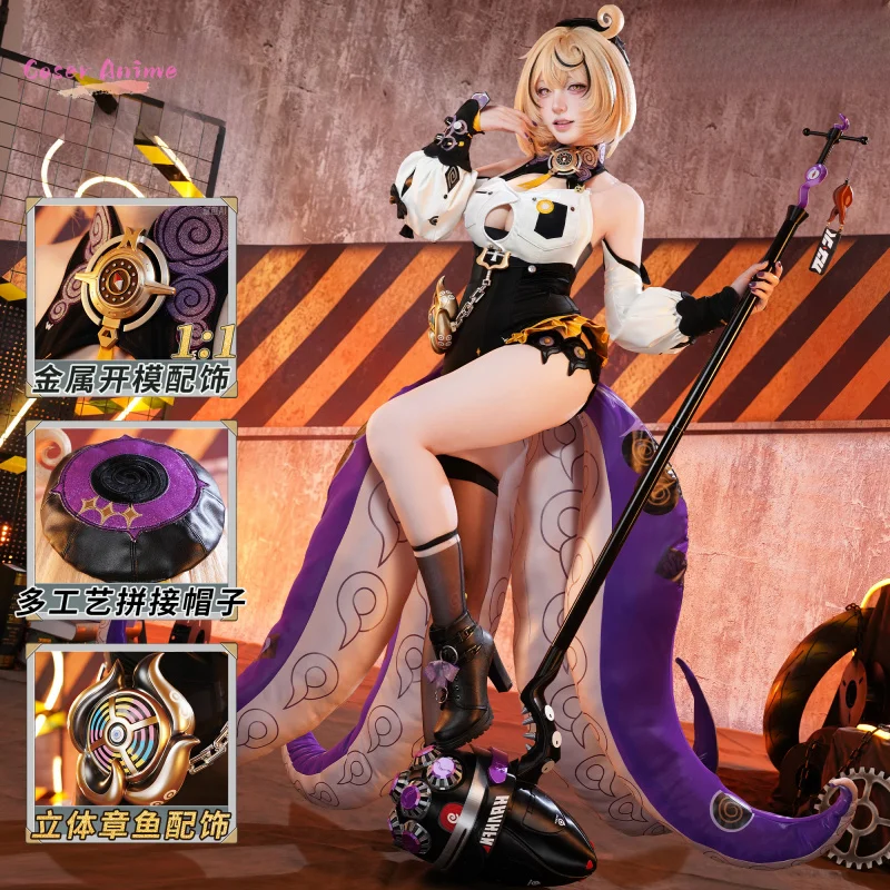 

Game Zenless Zone Zero Yidhari Murphy Cosplay Costume Uniform Halloween Carnival Party Christmas Play Role Clothes Clothing